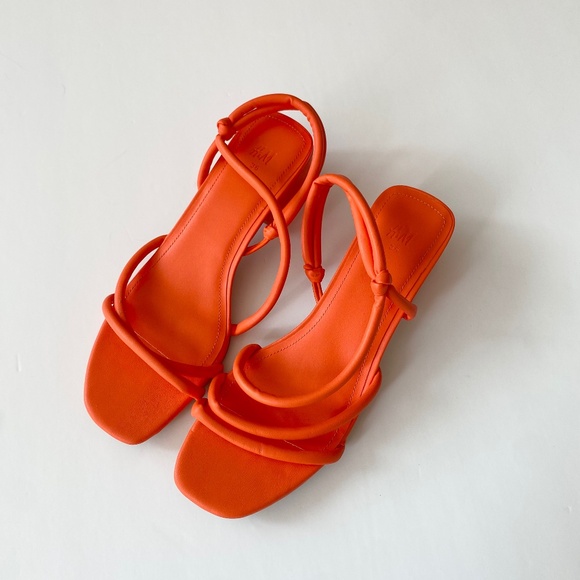 H&M orange low heels - Picture 1 of 4